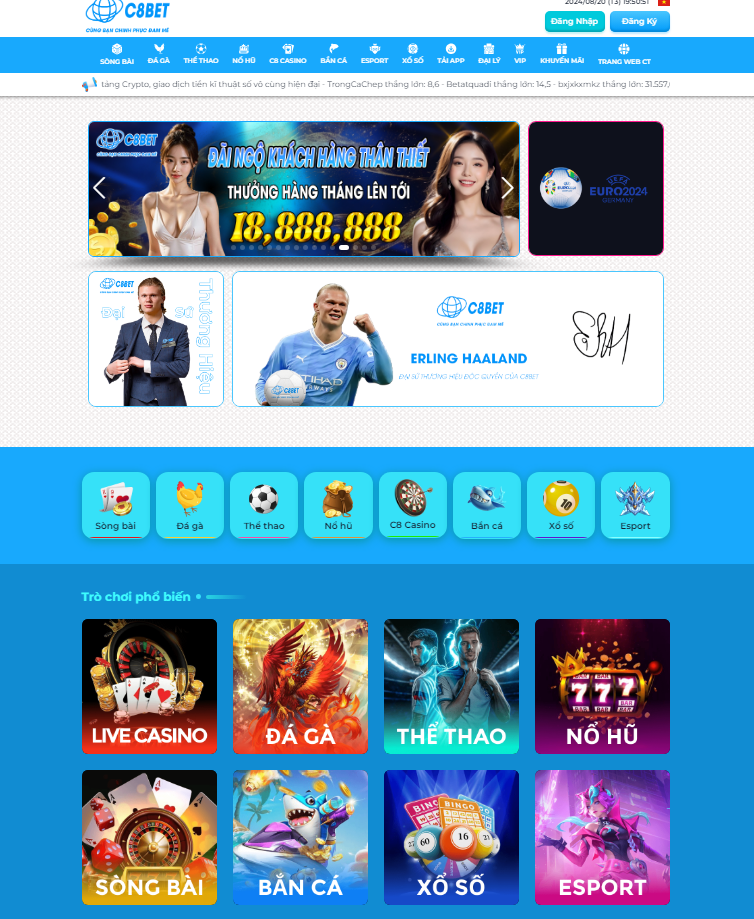 C8BET – Nền Tảng Tài Xỉu Online Uy Tín 